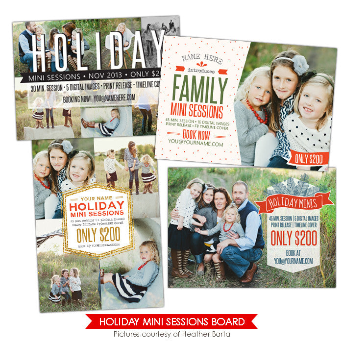 Photography Marketing boards | Family Minis