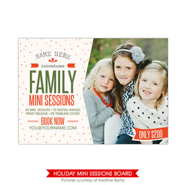Photography Marketing board | Red & cozy