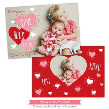 Valentine Photocard Template | Funky love