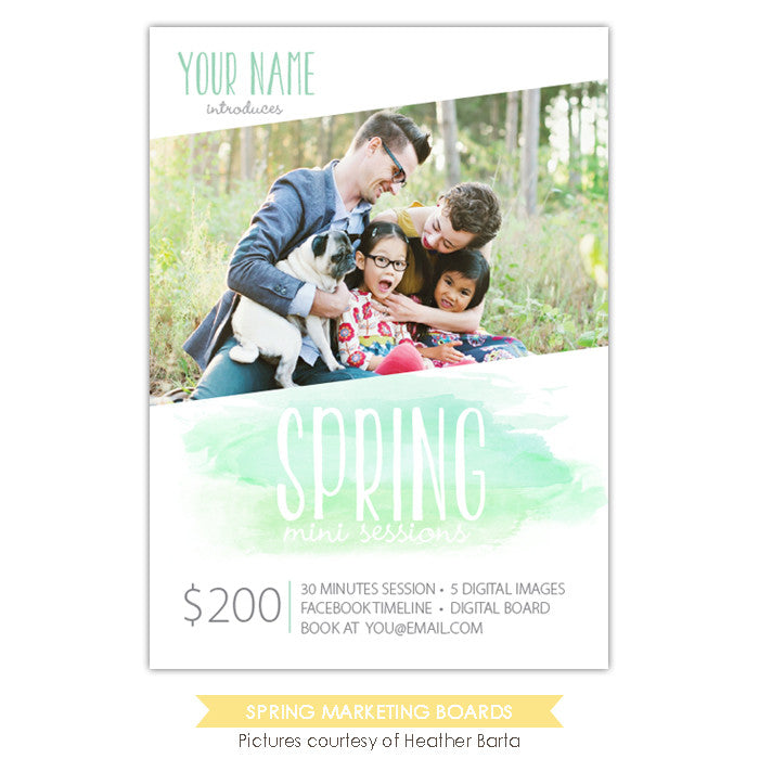 Photography Marketing board | Green Spring