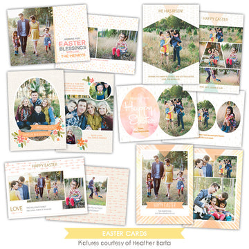 Easter photo cards bundle | Easter sunsets