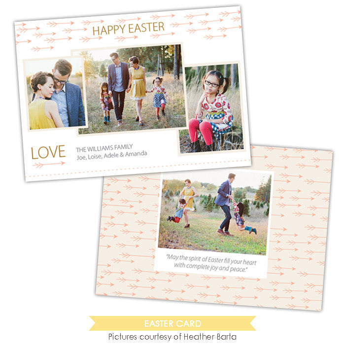 Easter photo card | Easter directions