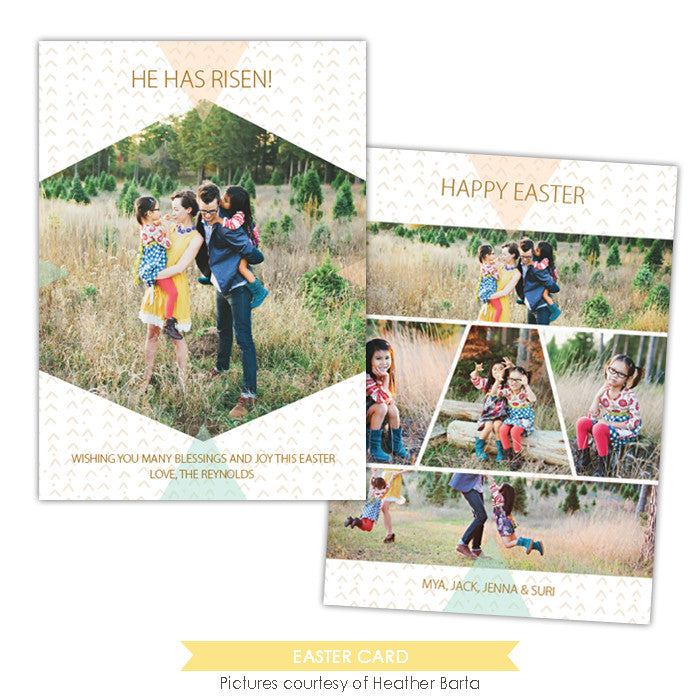 Easter photo card | He has risen