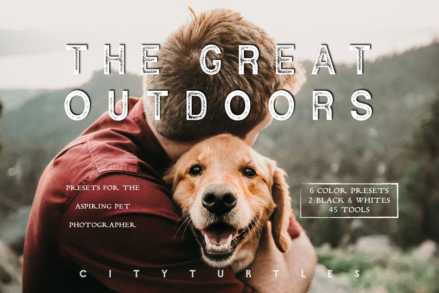 Moody Pet Photography GREAT OUTDOORS Lightroom Presets