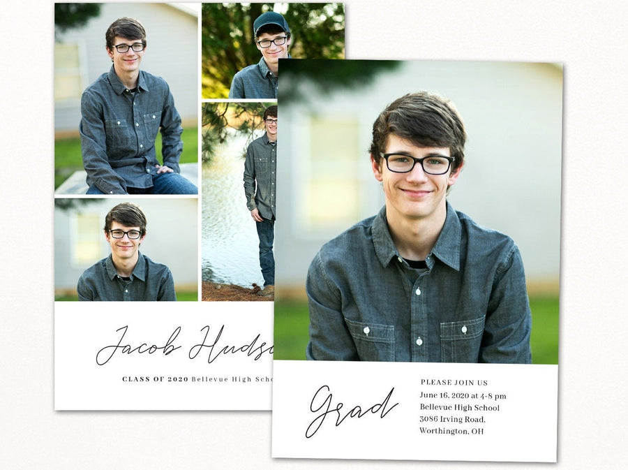 Graduation Announcement - 5x7 Card - os111