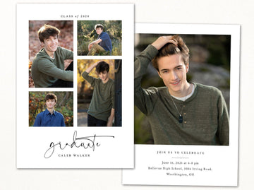Graduation Announcement - 5x7 Card - os125