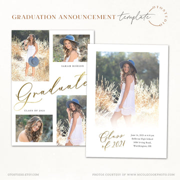 Graduation Announcement - 5x7 Card - os112