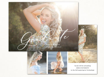 Graduation Announcement - 5x7 Card - os128