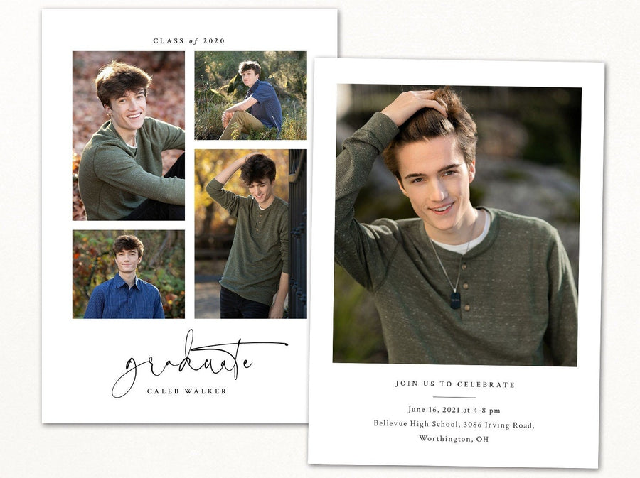 Graduation Announcement - 5x7 Card - os125