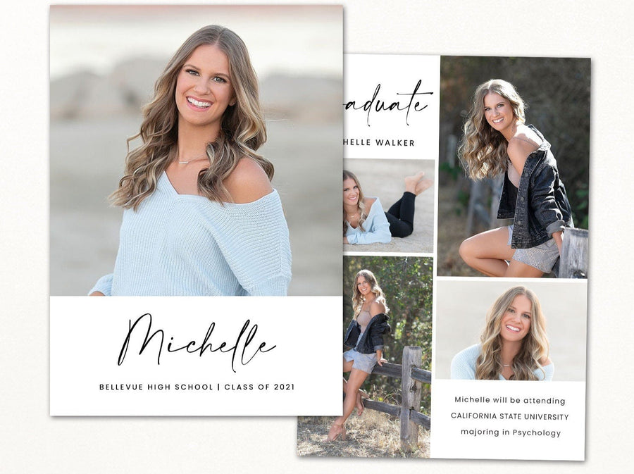 Graduation Announcement - 5x7 Card - os102