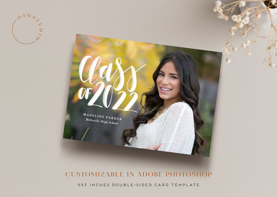 Graduation Announcement - 5x7 Card - os110