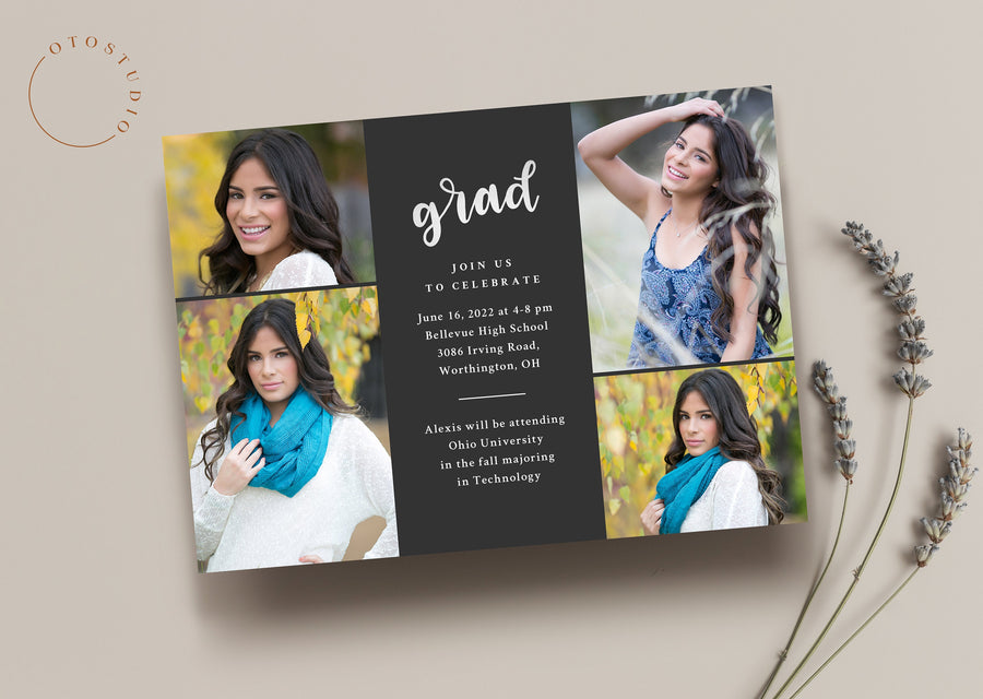 Graduation Announcement - 5x7 Card - os110