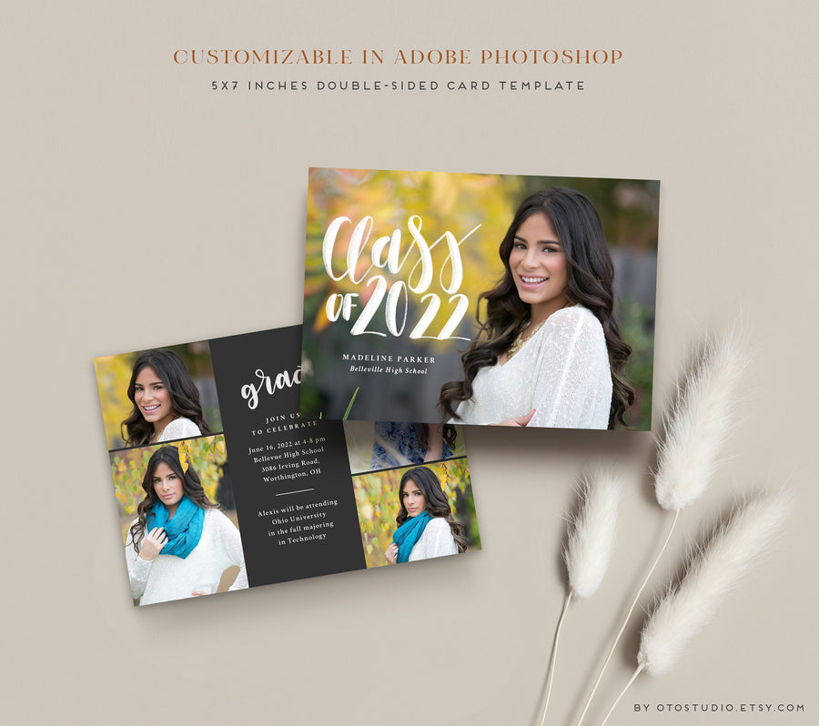 Graduation Announcement - 5x7 Card - os110