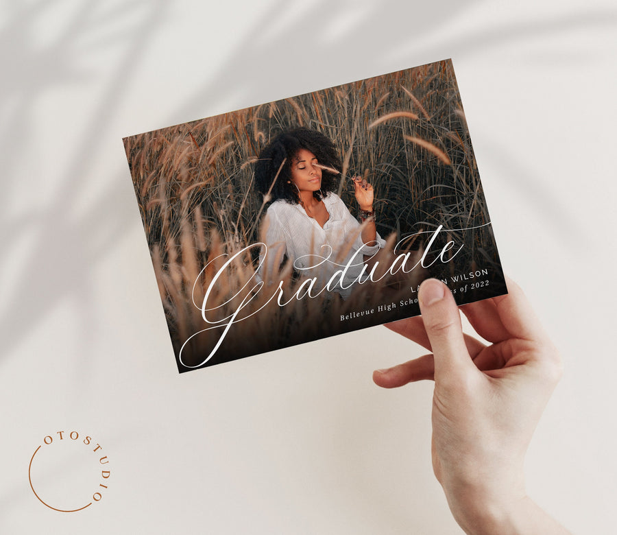 Graduation Announcement - 5x7 Card - os107