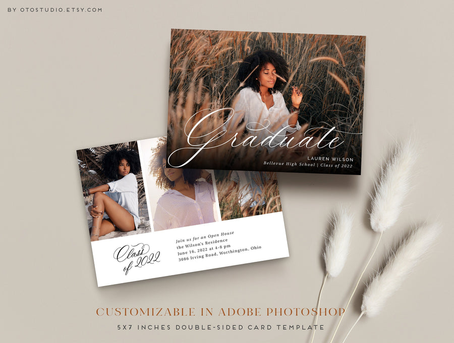 Graduation Announcement - 5x7 Card - os107