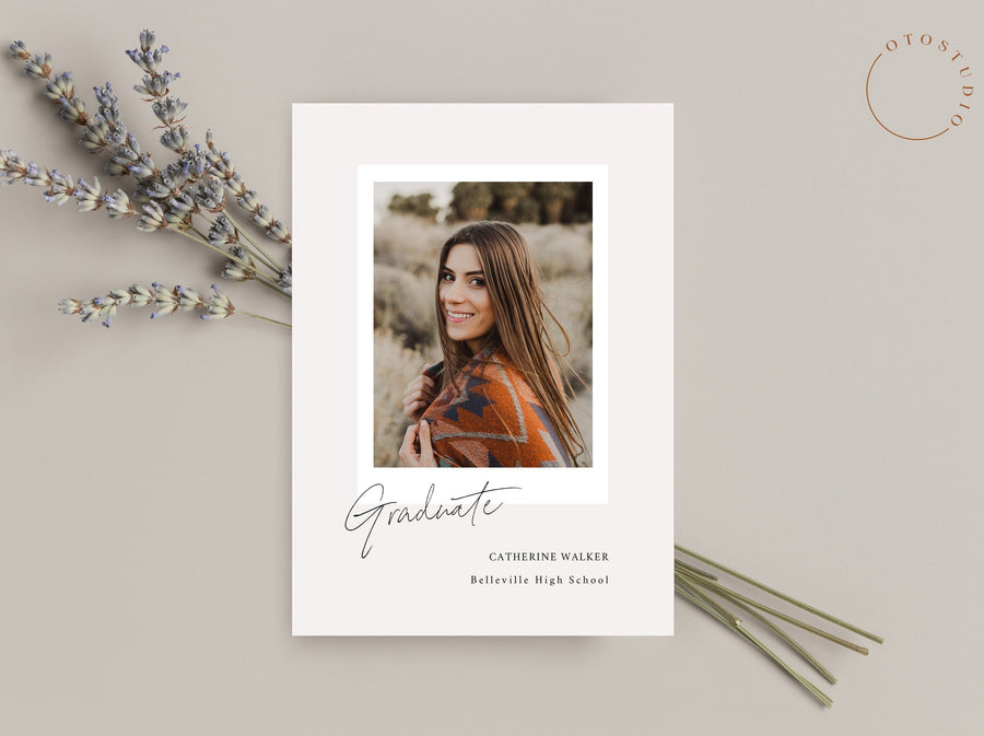 Graduation Announcement - 5x7 Card - os123