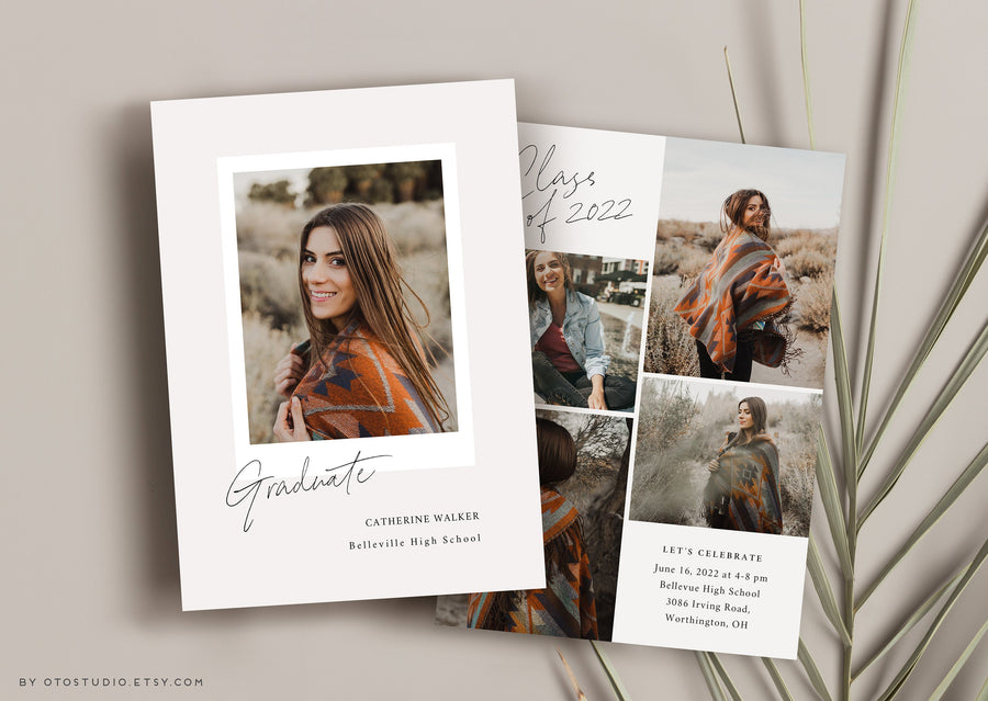 Graduation Announcement - 5x7 Card - os123