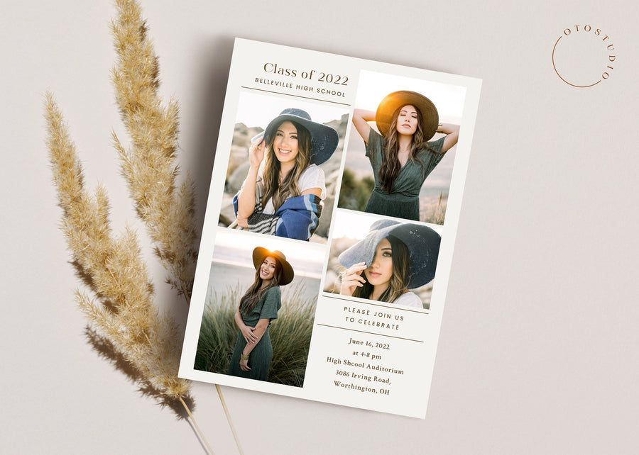 Graduation Announcement - 5x7 Card - os141