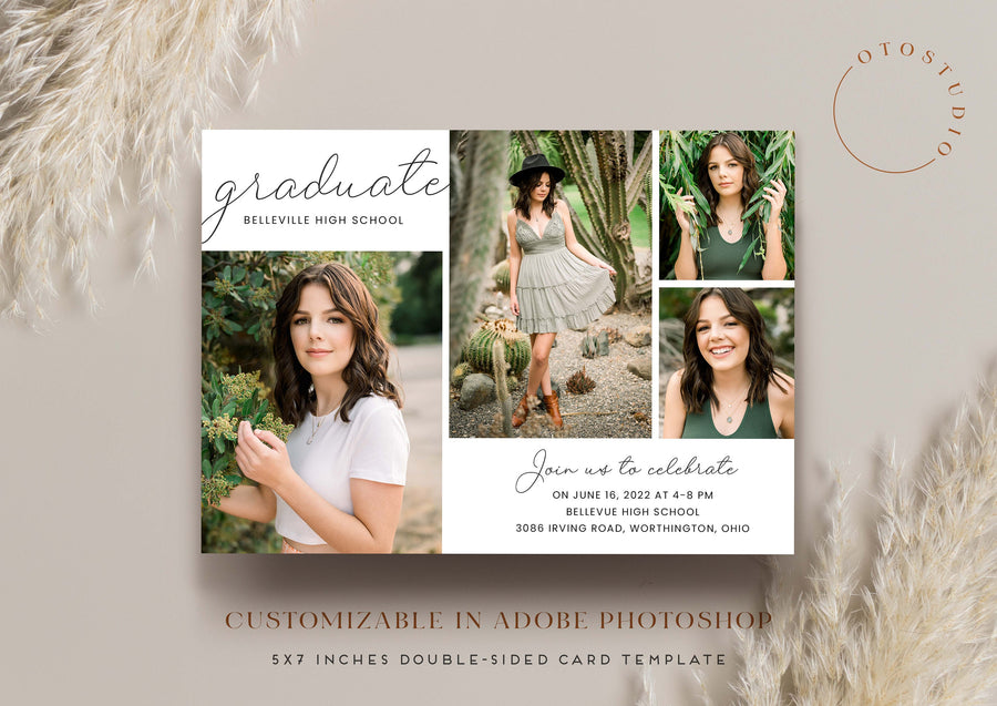 Graduation Announcement - 5x7 Card - os145