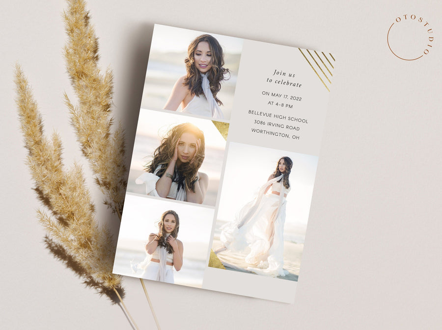 Graduation Announcement - 5x7 Card - os142