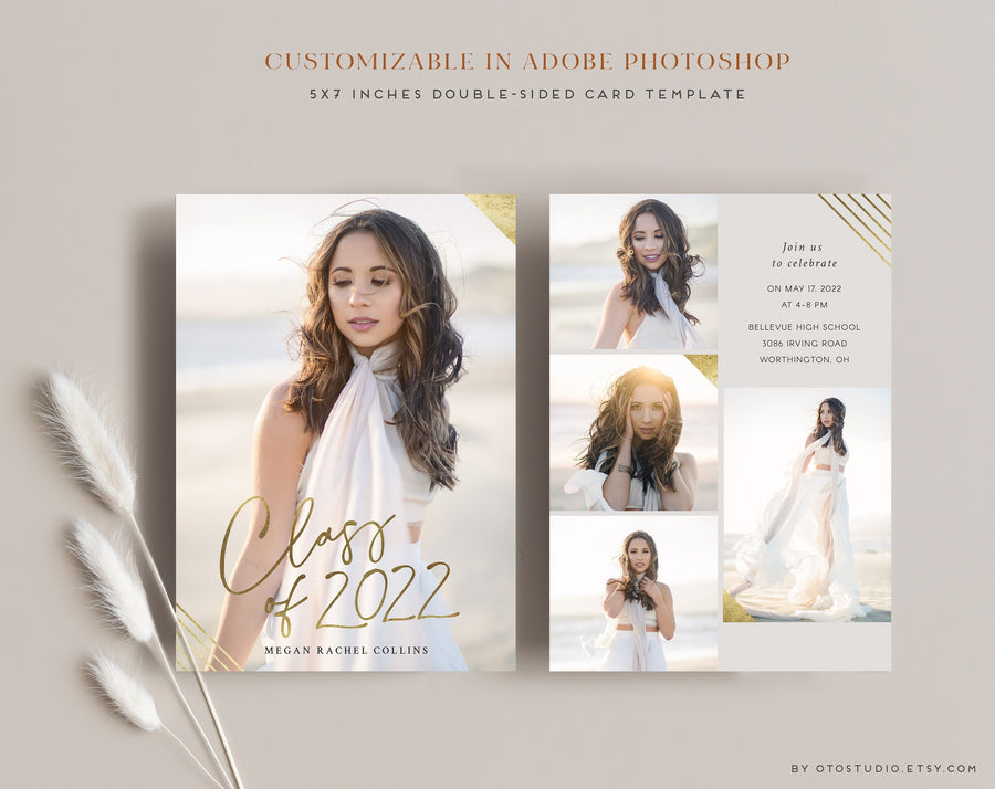Graduation Announcement - 5x7 Card - os142