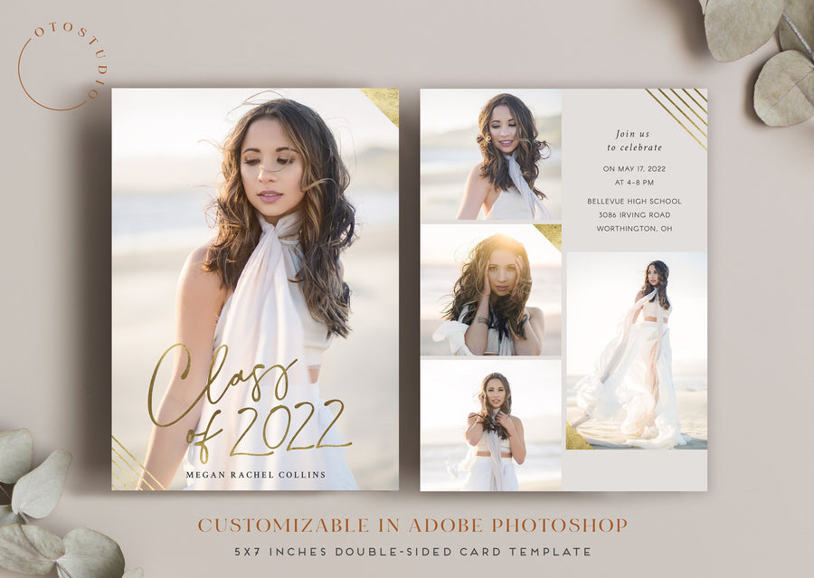 Graduation Announcement - 5x7 Card - os142