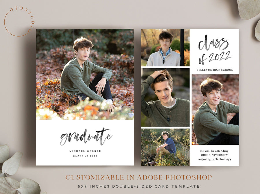 Graduation Announcement - 5x7 Card - os132