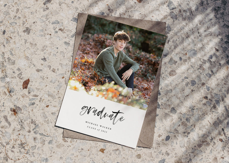 Graduation Announcement - 5x7 Card - os132