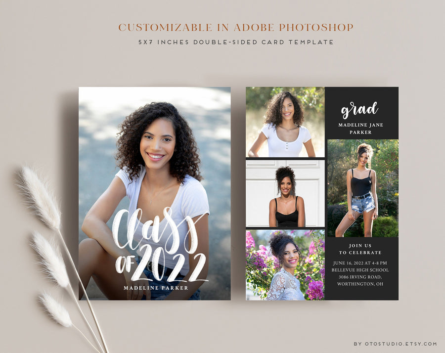 Graduation Announcement - 5x7 Card - os116