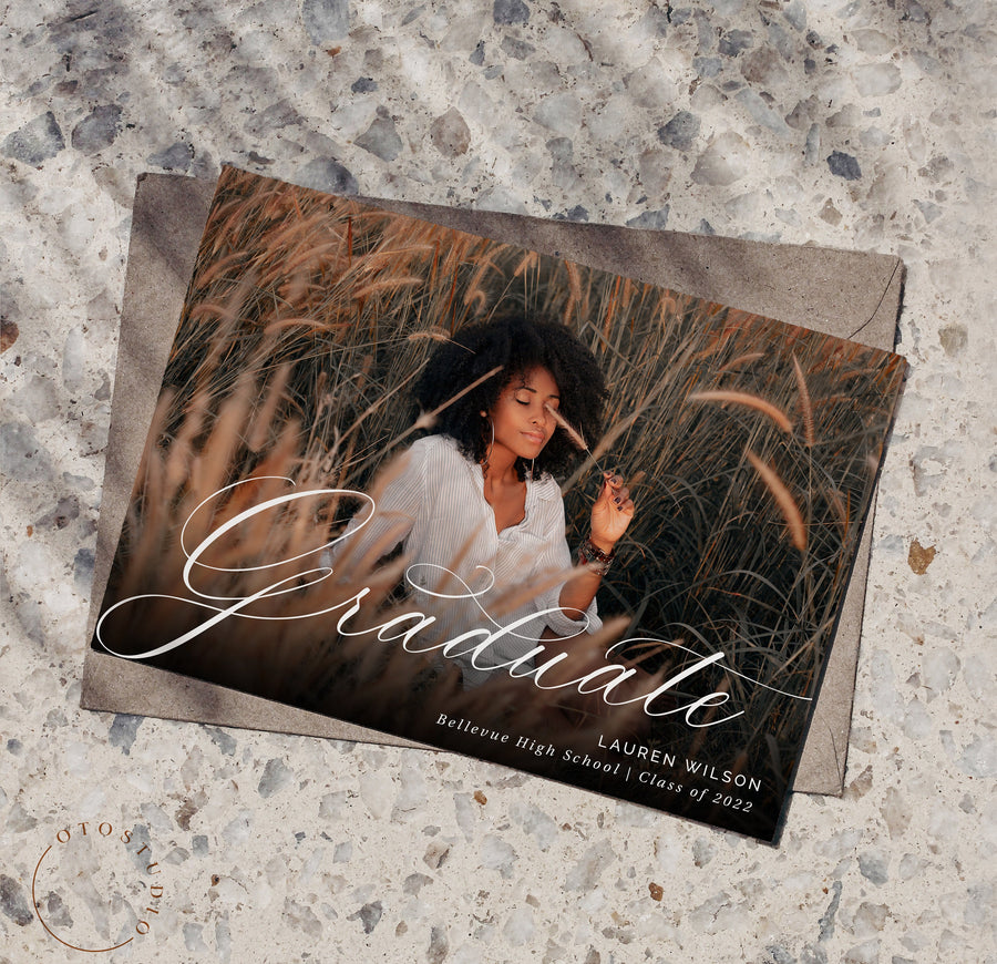 Graduation Announcement - 5x7 Card - os107
