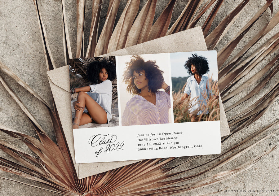 Graduation Announcement - 5x7 Card - os107