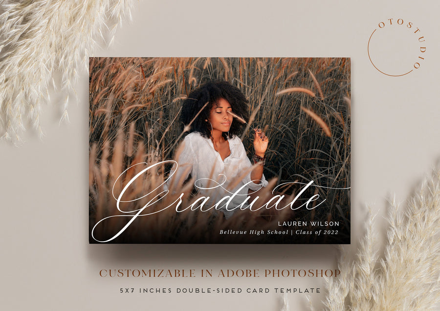 Graduation Announcement - 5x7 Card - os107