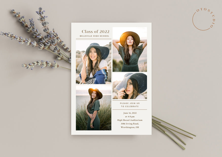 Graduation Announcement - 5x7 Card - os141
