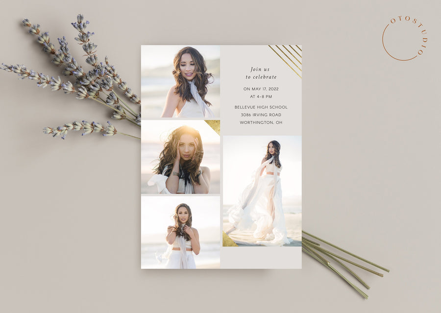 Graduation Announcement - 5x7 Card - os142