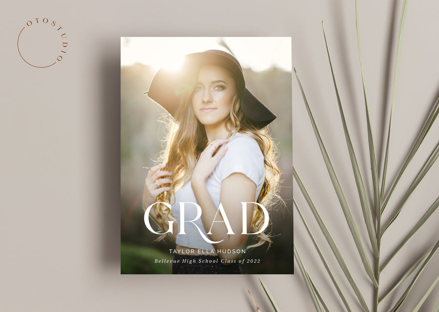 Graduation Announcement - 5x7 Card - os114