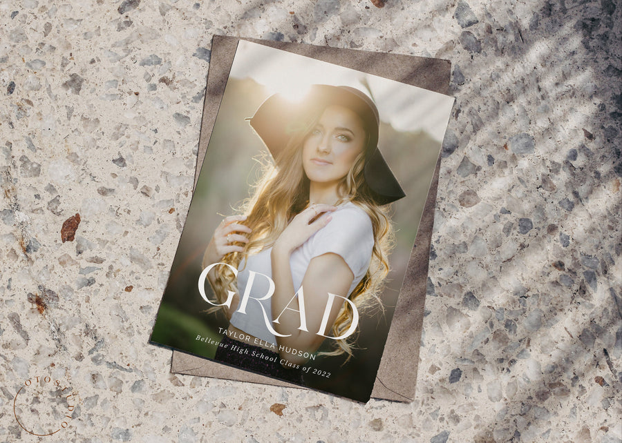 Graduation Announcement - 5x7 Card - os114