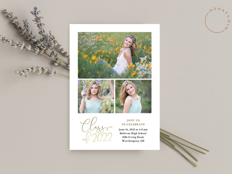 Graduation Announcement - 5x7 Card - os106