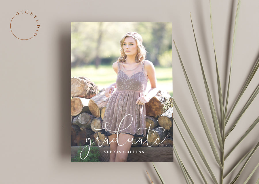Graduation Announcement - 5x7 Card - os106