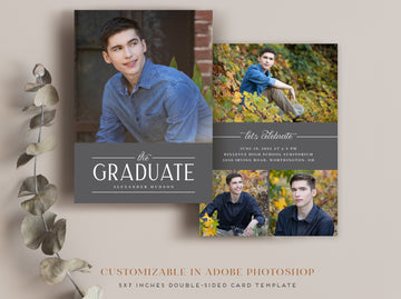 Graduation Announcement - 5x7 Card - os127