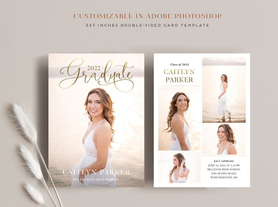 Graduation Announcement - 5x7 Card - os160