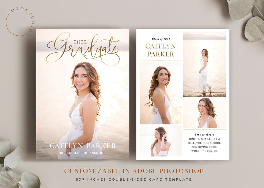 Graduation Announcement - 5x7 Card - os160