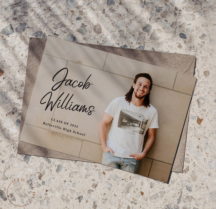 Graduation Announcement - 5x7 Card - os136