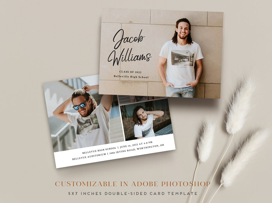 Graduation Announcement - 5x7 Card - os136