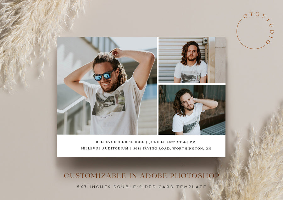 Graduation Announcement - 5x7 Card - os136