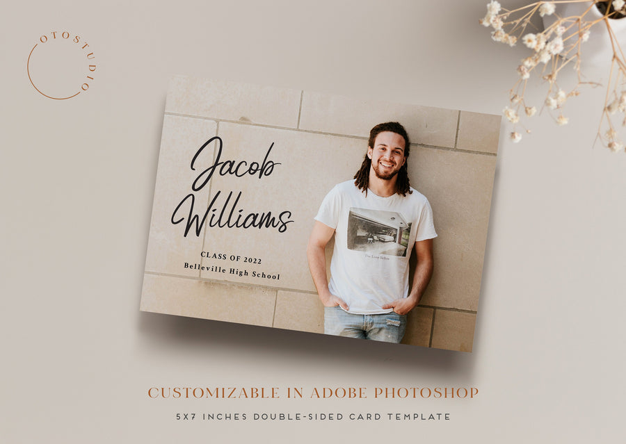 Graduation Announcement - 5x7 Card - os136