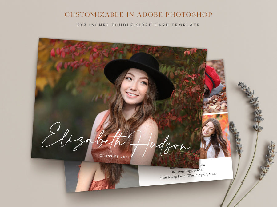 Graduation Announcement - 5x7 Card - os103