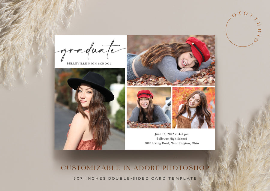 Graduation Announcement - 5x7 Card - os103