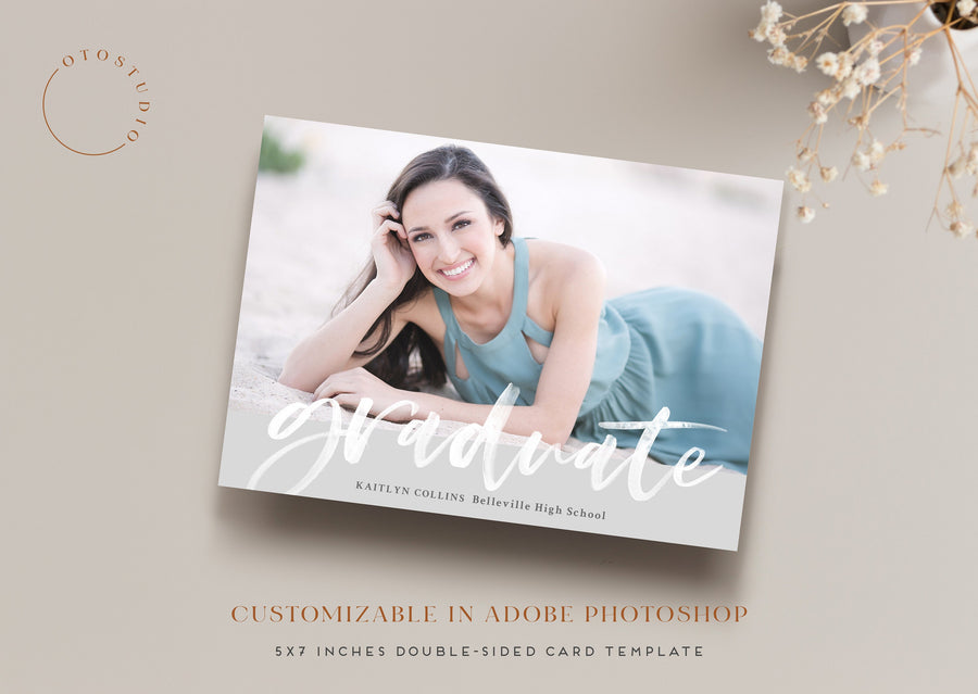 Graduation Announcement - 5x7 Card - os131