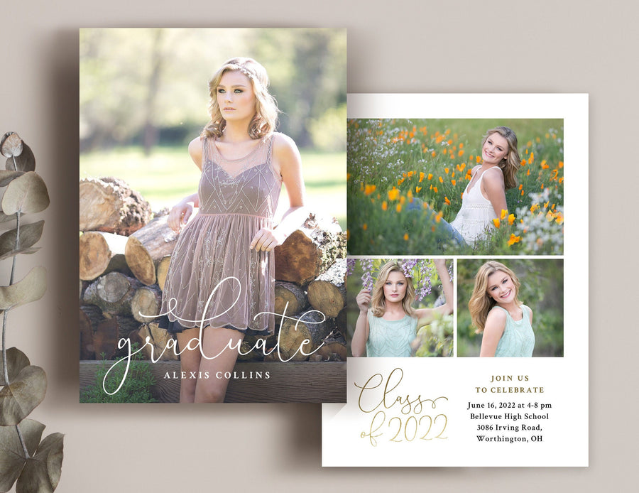 Graduation Announcement - 5x7 Card - os106