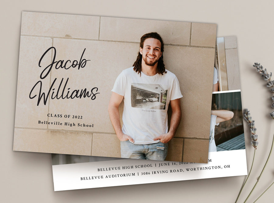 Graduation Announcement - 5x7 Card - os136
